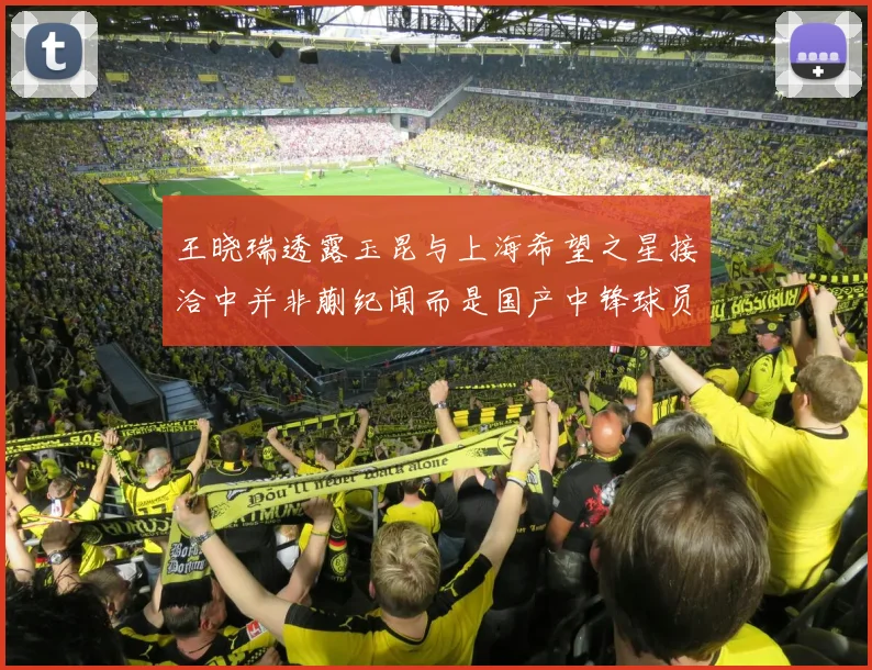 王晓瑞透露玉昆与上海希望之星接洽中并非蒯纪闻而是国产中锋球员